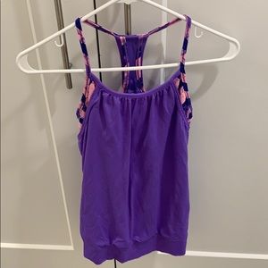 Ivivva tank top, purple and pink